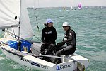 1st Women�s  2007 420 Class World Champions NZL 52575 Jo Aleh /Olivia Powrie     (Takapuna BC/Kohimarama YC)<br>420 World Championships held at the Takapuna Yacht Club, January 2007, in the Waitemata Harbour, Auckland, New Zealand<br>�Paul Todd/outsideimages.co.nz<br>