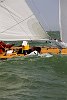 Classic 6 Metres racing in 18 knots of wind<br>The British Classic Yacht Club Annual Regatta  Cowes - 15th-22nd July 2006 <br>�Paul Todd/outsideimages.co.nz<br><br>  <br>