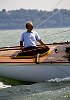 Classic 6 Metres racing in 18 knots of wind<br>6 metre Nancy<br>The British Classic Yacht Club Annual Regatta  Cowes - 15th-22nd July 2006 <br>�Paul Todd/outsideimages.co.nz<br><br>   <br>