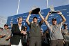 America's Cup Valencia Louis Vuitton Act 12<br>Emirates Team New Zealand (NZL) skipper Dean Barker and Grant Dalton with the trophies <br>� Bob Grieser/outsideimages.co.nz<br><br>    Editorial use only