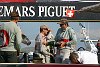 Louis Vuitton Cup 2003: Alinghi Swiss Challenge beat Oracle BMW Racing 5 races to 1 in the finals to win the Louis Vuitton Cup<br><br>Alinghi skipper Russell Coutts blasts his victorious teammates with the Moet et Chandon.