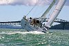 Owen/Clarke high performance 65 footer preforms sea trials in the Waitemata Harbour on a hot January day.<br>Auckland - New Zealand