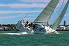 Owen/Clarke high performance 65 footer preforms sea trials in the Waitemata Harbour on a hot January day.<br>Auckland - New Zealand