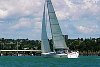 Owen/Clarke high performance 65 footer preforms sea trials in the Waitemata Harbour on a hot January day.<br>Auckland - New Zealand