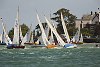 The 180th Skandia Cowes Week Regatta got underway today amidst changing conditions as an occluded front swept eastwards across the British Isles testing the record fleet of 1,028 yachts across some 37 classes. <br>X boat fleet<br>�Paul Todd/outsideimages.co.nz<br><br>*******Editorial Use Only********<br><br>