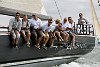 The 180th Skandia Cowes Week Regatta got underway today amidst changing conditions as an occluded front swept eastwards across the British Isles testing the record fleet of 1,028 yachts across some 37 classes. <br>Ker 50 &quotMagic Glove&quot<br> �Paul Todd/outsideimages.co.nz<br><br>*******Editorial Use Only********<br><br>