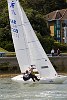 The 180th Skandia Cowes Week Regatta got underway today amidst changing conditions as an occluded front swept eastwards across the British Isles testing the record fleet of 1,028 yachts across some 37 classes. <br>Etchells &quotFreelance&quot aground off Egypt Point<br>�Paul Todd/outsideimages.co.nz<br><br>*******Editorial Use Only********<br><br>