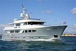 Nice clean lines of this huge power boat